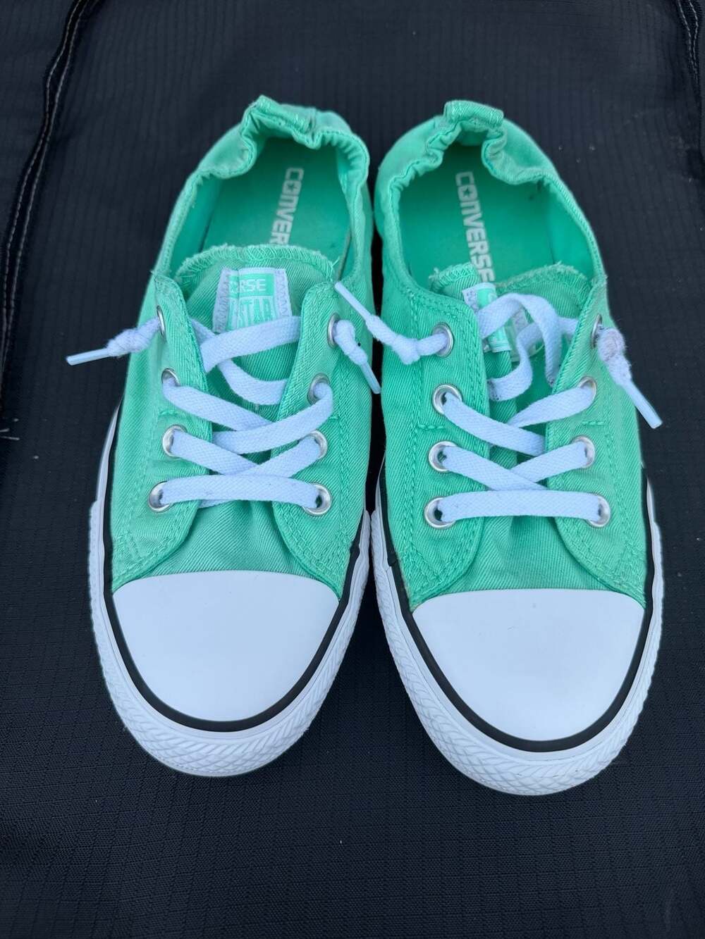 Converse Chuck Taylor All Star Shoreline Womens Slip-On Sneakers Green Glow 5566 - Picture 8 of 8